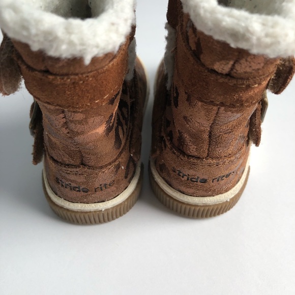 {Stride Rite} Leopard Toddler Boots - Picture 3 of 3